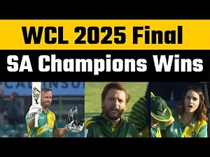 WCL 2025 : AB De Villiers 120 runs helps South Africa win against Pakistan Champions in WCL Final