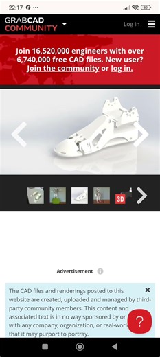 Designer robot feet #grabcad