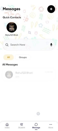 Message Page #reactnativeapp #reactnative #expo #mobileappdevelopment