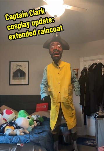 Made more progress since then but forgot to post this earlier during the week👀 #backroomsmovie #captainclark #cosplay #backrooms #fypシ