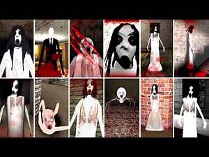 Slendrina All 11 Games Caught Scene ☠️ ☠️ ☠️