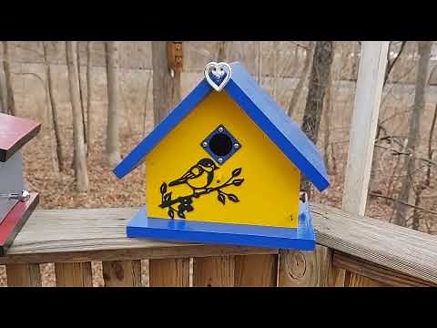 2022-2023 birdhouses with clean-out door (w/key), and brass drain holes.