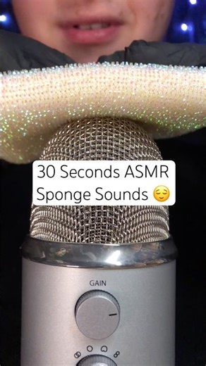 30 Seconds ASMR Sponge Sounds! 🤍 #asmr #jonathanasmr #7on1sasmr