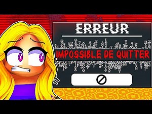 It's impossible to quit this Roblox game!