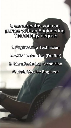 6 career paths you can pursue with an engineering technology degree 🛠️⚙️ ⁣⁠