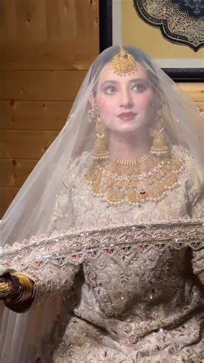 Nikkah bride 😍🩷 beautiful makeup 💄#shortsfeed #bride #dress #fashion #trending #viral #foryou #short