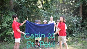All of the cabins took their group photos and a short video today! | The Pines Catholic Camp