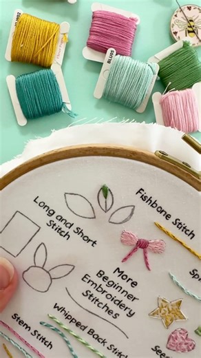 Learn fishbone stitch with me!