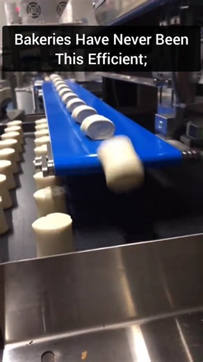 Science, Technology & Engineering on Instagram: "This video showcases a fully automated food production line where dough is portioned and arranged into trays using a conveyor system. The machine precisely deposits uniform pieces of dough onto a lower conveyor, and a telescopic or automated arranging system lines them up perfectly. This type of equipment is widely used in bakeries for bread, pastries, or paratha dough balls, dramatically boosting productivity by reducing manual labor. It's a sati
