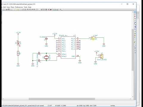 KiCad Lesson06: Create a minimum microcontroller system schematic