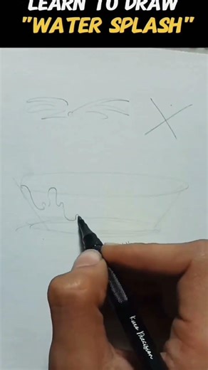 how to draw water splash 🌊✨