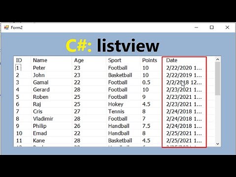 C#: How to load data from SQl serever database to listview and format column date (MM/dd/yyyy) in C#