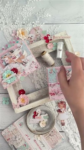 #DIY Interactive Card with Prima Marketing Cherry Sweet Collection