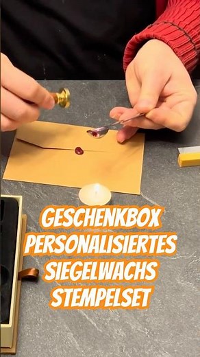 Gift box personalized sealing wax stamp set