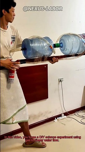 DIY Gas-Powered Water Flow Experiment: Home Science with Air Pressure