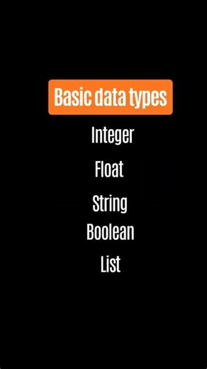 Basic Data Types in Python Explained 🐍 #shorts