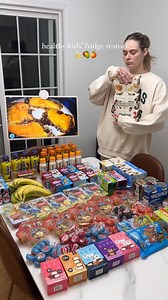 Fridge filled with love ❤ #fridge #love #asmr | The hayeks.