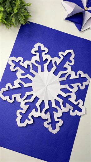 ￼ Paper cutting snow world ❄️flower#1000subscriber #100kviews ￼#craft #shorts