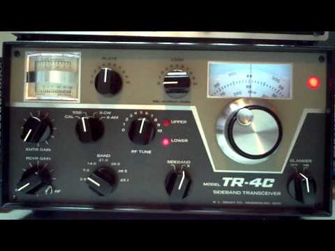 Drake TR-4C Tuning Up - Ham Radio