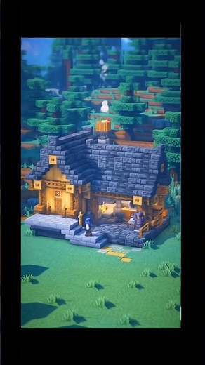 Minecraft:small BlacksmithHouse/short ver.Build a Blacksmith House.ver.Tutorial on @YouTube