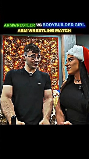 Bodybuilder Girl SHOCKS Armwrestling Champion! 😱 #ArmWrestling