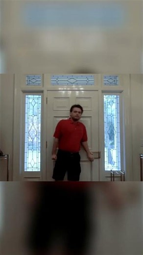 He's trapped! Man in Red Shirt vs. Suit Through Window! #shorts