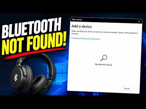 Fix Windows Won't Detect Bluetooth Headphones | Windows 11/10