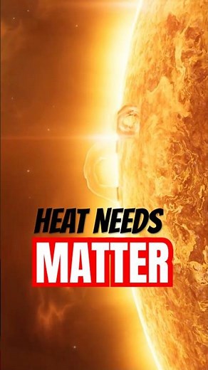 Why the Sun Can't Warm Space? #spacefacts #science