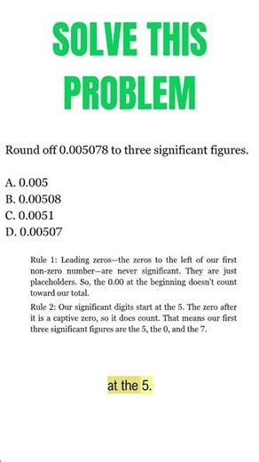 Mastering Significant Digits: Rounding "B. 0.00205"