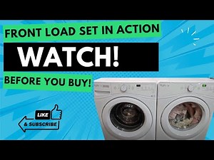 Whirlpool Front Load Washer & Dryer Set Demo | Full Working Condition Sales Video
