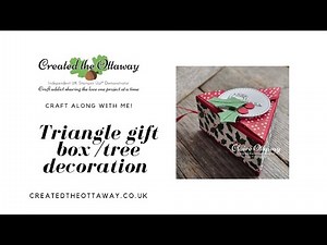 Triangle gift box tree decoration ‪@createdtheottaway‬
