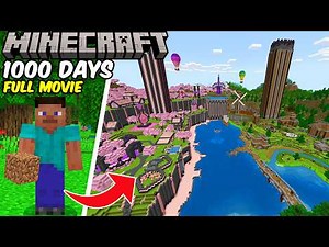 I Survived 1000 Days in Minecraft Bedrock Edition [FULL MOVIE]