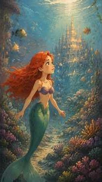 The Little Mermaid 🧜‍♀️ | Easy English Story for Kids | Read With Me ✨ #shorts