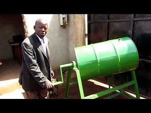 Manual drum mixer (used for mixing char and binder)