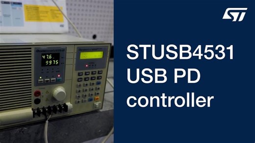 STUSB4531 - USB PD controller for power sinking devices | Patrik Arno