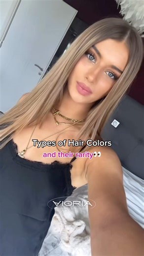 Different Types of Hair Colors and Their Rarity👀💫 #shorts #glowup