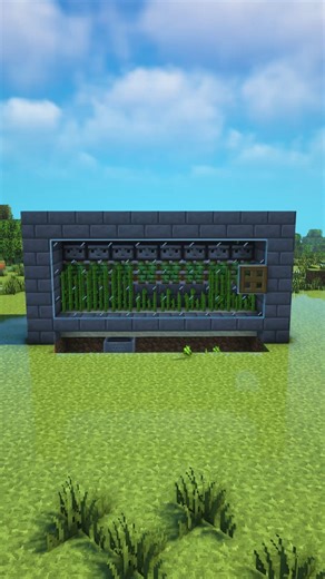 automatic sugar cane farm minecraft #minecraft #minecrafttutorial