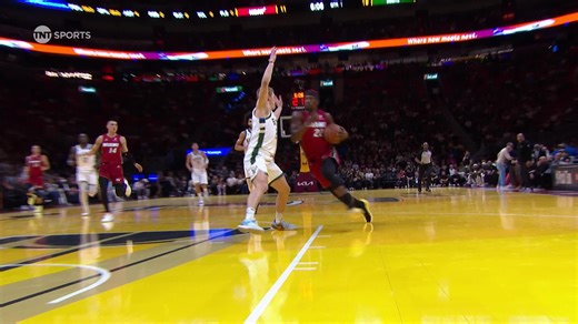 Andre Jackson Jr. with the block