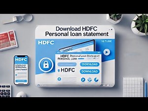 How to get a loan statement from HDFC Bank|