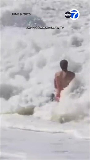 Dramatic rescue during historic swell in OC