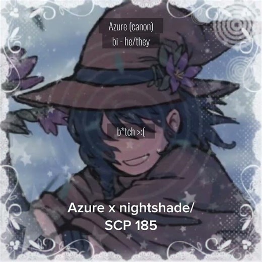 yes, nightshade/scp 185 is my scp foundation oc :3