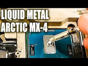 Liquid metal Coollaboratory Ultra vs Arctic MX-4 on ThinkPad T430 (works great!)