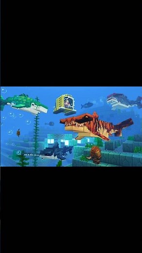 Sharks addon gameplay in #minecraftpe #minecraft #addon #minecraftshorts
