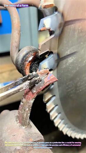 Gear Grinding Process on a Production Line 🔧🔩