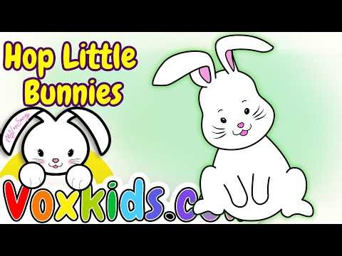 🐰 Sleeping Bunnies | Hop Little Bunnies 🌈 Action Song for Kids | VoxKids®