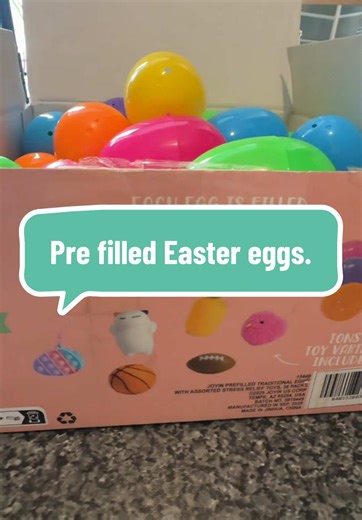 Easy item for a little Easter egg hunt 🥰 #easter #prefilledeggs #eastereggs #fildgettoys #tiktokmademebuylt