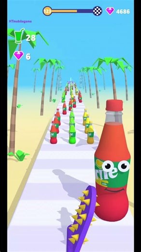 Gameplay top mobile games Relaxing n satisfying game iOS/ANDROID JUICE RUN #shorts Level 123