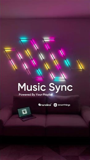 Nanoleaf x Smartthings - Powered by your playlist. 🎶