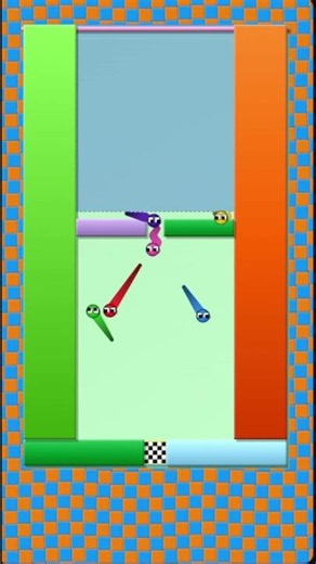 Square Race! 🟥🟦🟩🟨 #satisfying #squarerace #games #gaming #gameplay