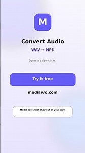 How to Convert Audio Online to MP3, WAV, M4A or OGG | Mediaivo